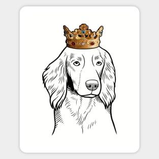 Welsh Springer Spaniel Dog King Queen Wearing Crown Sticker